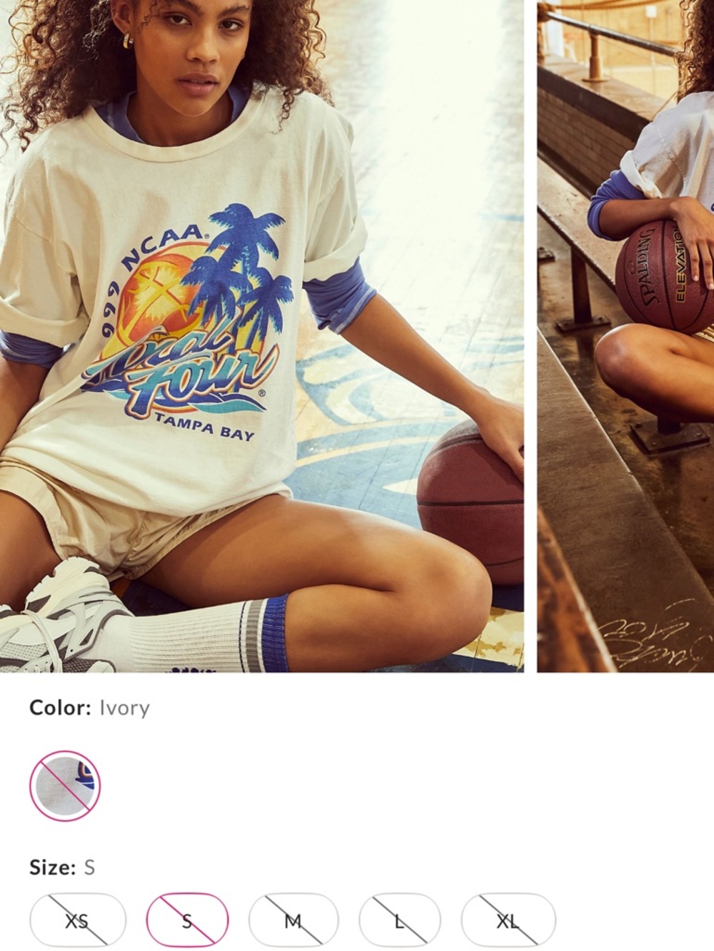 Retro brand tee from free people